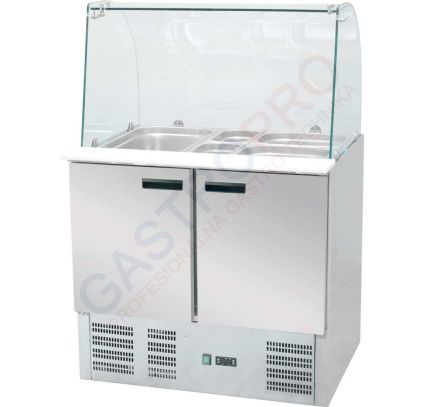 SALADETA so zaoblenou sklenou nadstavbou 240 l - 0,34 kW