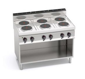 Elektrický sporák 6 x 2,6 kW - BERTO´S