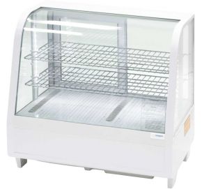 Biela stolová vitrína 100 l