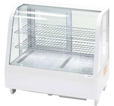 Biela stolová vitrína 100 l