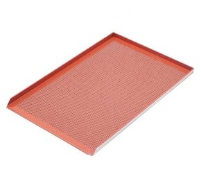 Perforovaný hliníkový plech na pečenie so silikónovým povrchom 2,0 mm - 600x400 mm