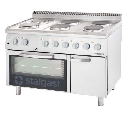 Elektrický sporák – 6 Stalgast s rúrou GN1/1