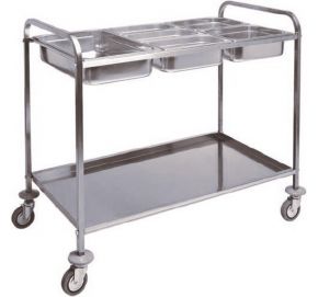 Transportný vozík s výrezom na 3x GN1/1