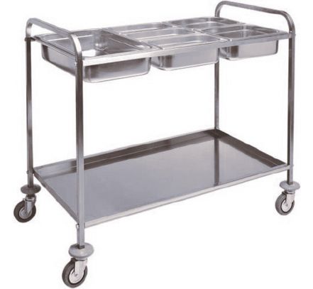 Transportný vozík s výrezom na 3x GN1/1