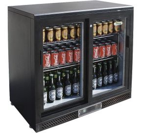 Barová podpultová chladnička 2x dvere - výška 870 mm