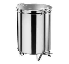 Nerezový odpadkový kôš, 50 l – nášľapný
