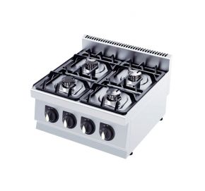 Gastromarket 600 Plynový sporák - 4 horáky- bez podstavca