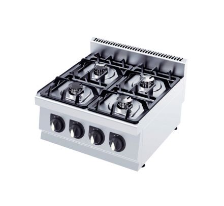 Gastromarket 600 Plynový sporák - 4 horáky- bez podstavca