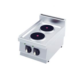 Gastromarket 600 Elektrický sporák - 2 platne,  bez podstavca