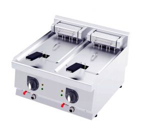 Gastromarket 600 Elektrická dvoj- fritéza  2 x 12 l - bez podstavca
