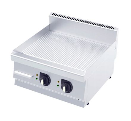 Elektrický gril 600 - ryhovaný - 600x600x290 mm