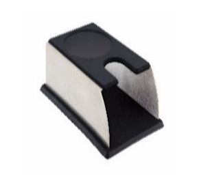 Stojan na tamper na kávu - Nerez / Silikón - 14x9 cm v 6 cm
