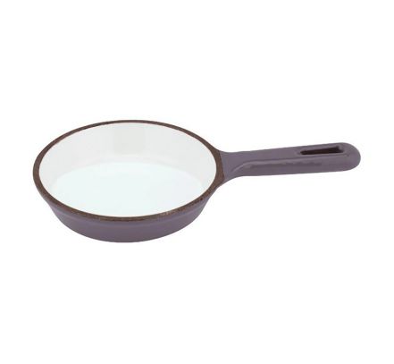 Mini smaltovaná panvica šedá, priemer 10 cm