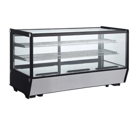 Chladená stolová vitrína 200l - hranatá