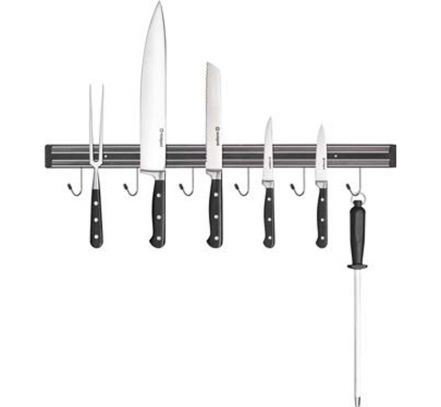 Magnetický držiak nožov 62 cm s vešiakmi