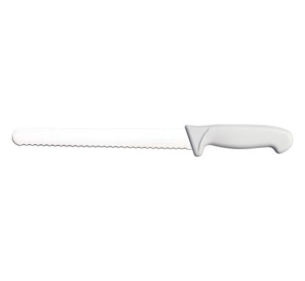 HACCP-Kuchynský nôž zúbkovaný, biely, 30cm
