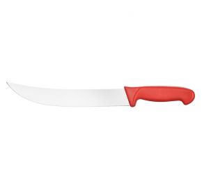 HACCP-Mäsiarsky nôž, červený, 25cm