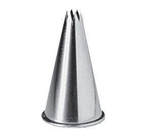 Kovová koncovka hviezda, priemer: 1,5 cm