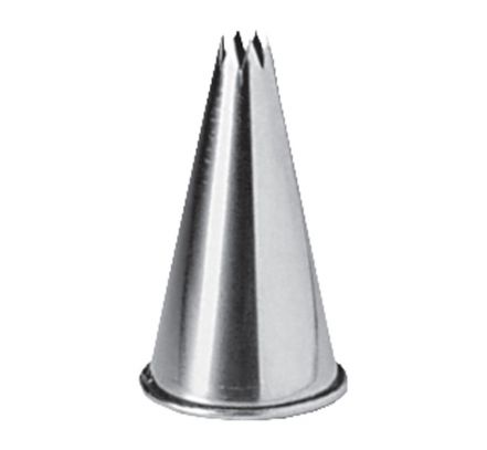 Kovová koncovka hviezda, priemer: 1,5 cm
