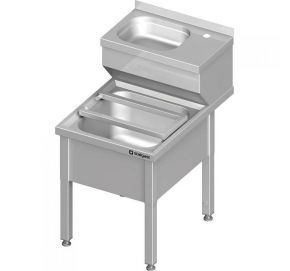 Výlevka kombinovaná s umývadlom na ruky - 500x700x850 mm