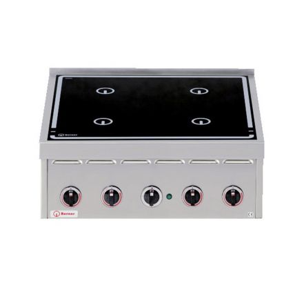 Profesionálny indukčný varič BERNER - štvorzónový - 4x 5 kW