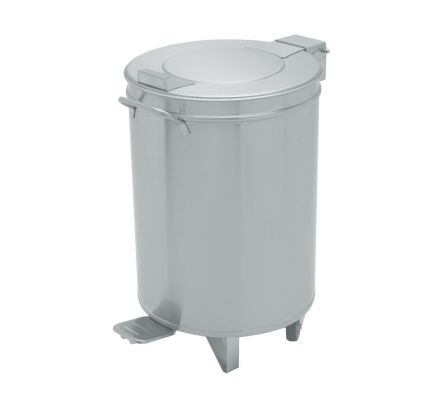 Nerezový odpadkový kôš, 90 l – nášľapný