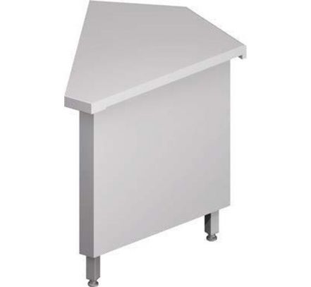 Neutrálny výdajný stôl rohový 45° - 667x830x880mm