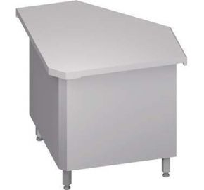 Neutrálny výdajný stôl rohový 90° - 785x785x880mm