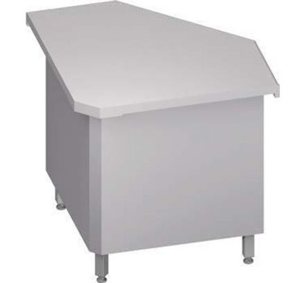 Neutrálny výdajný stôl rohový 90° - 785x785x880mm