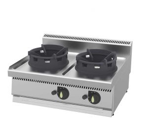 Plynový WOK Gastromarket 700 - 2 horáky 21 kW