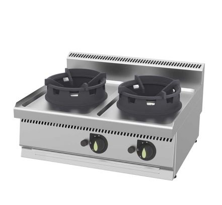Plynový WOK Gastromarket 700 - 2 horáky 21 kW