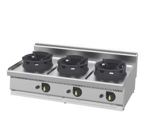 Plynový WOK Gastromarket 700 - 3 horáky 54 kW