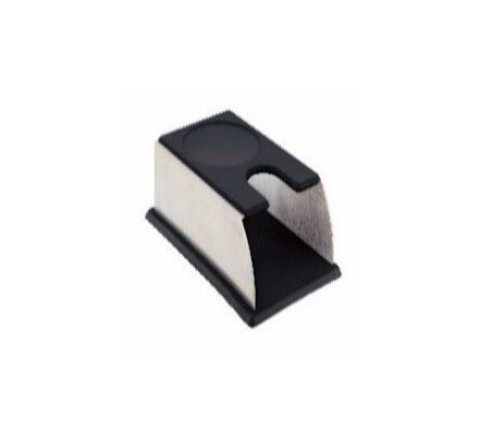 Stojan na tamper na kávu - Nerez / Silikón - 14x9 cm v 6 cm