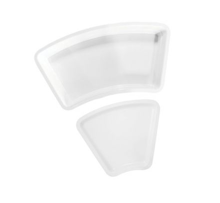 Zakrivená nádoba melamínová 530x265x20 mm