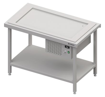 Výdajný stôl s chladenou platňou na 4x GN1/1